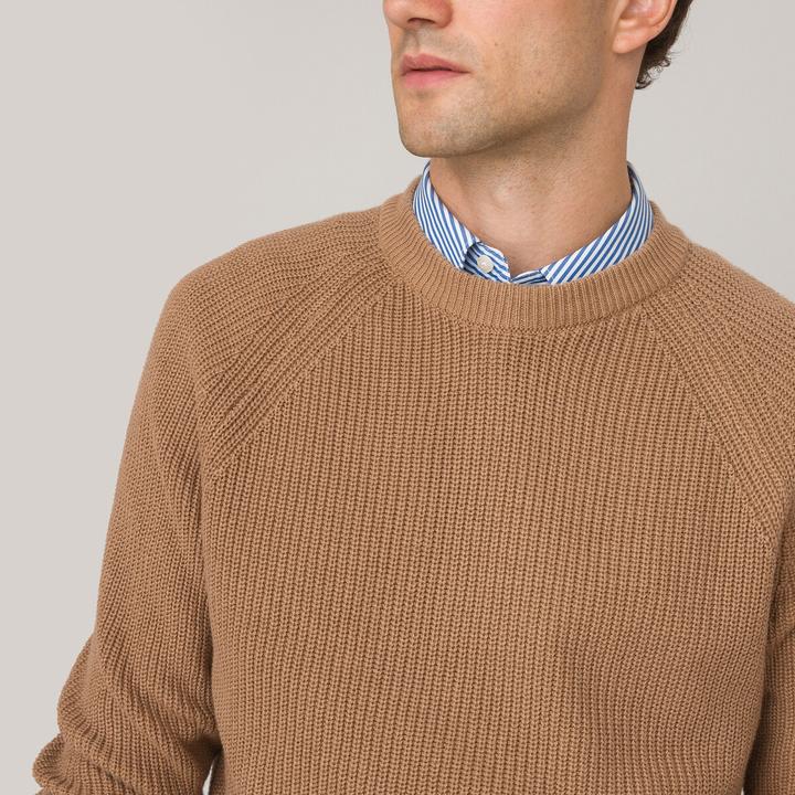 Image du produit La Redoute Collections Pull en maille côtelée Signature (M)