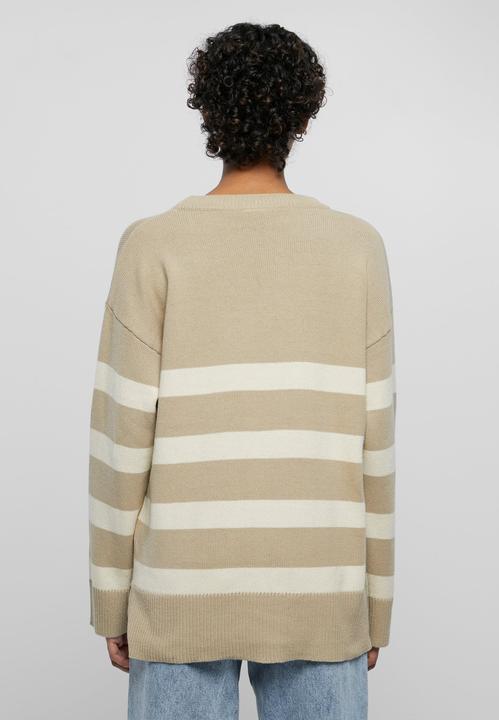 Actual product image Urban Classics Ladies Striped Knit Crew Sweater (S)
