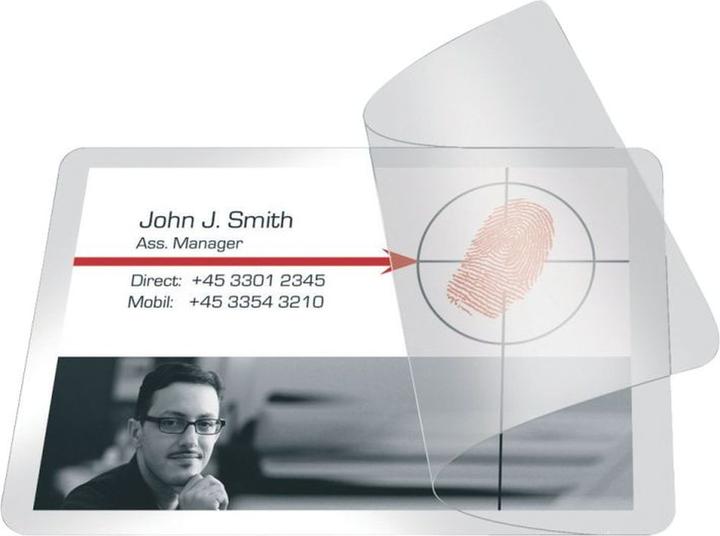 Image du produit Q-Connect Pochettes de plastification à froid Cartes de visite (66 x 100 mm, 10 pcs, 200 µm)