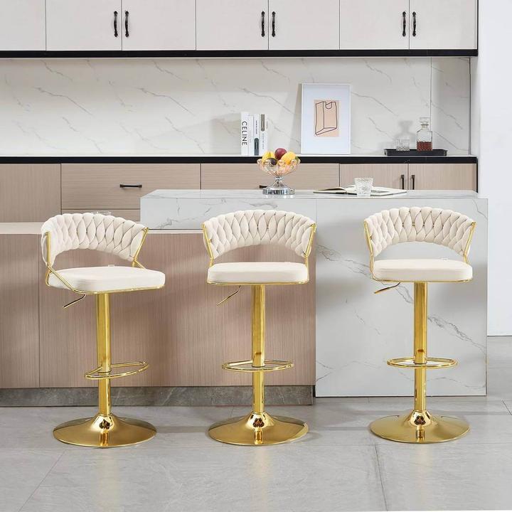 Produktbild Woltu 2x Barhocker höhenverstellbar
