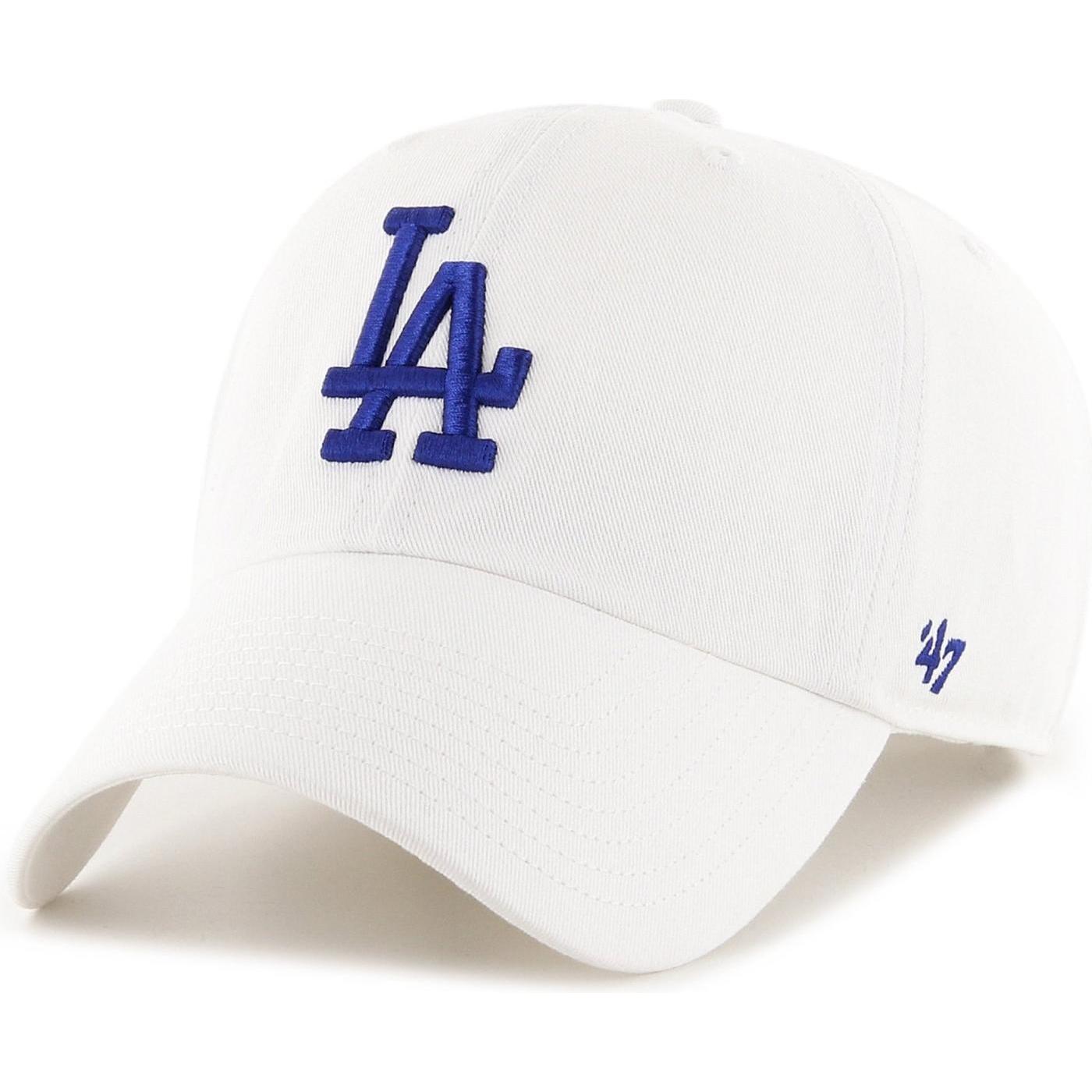 47 Brand, Herren, Cap, Relaxed Fit Cleanup Los Angeles Dodgers, Weiss, (One Size)