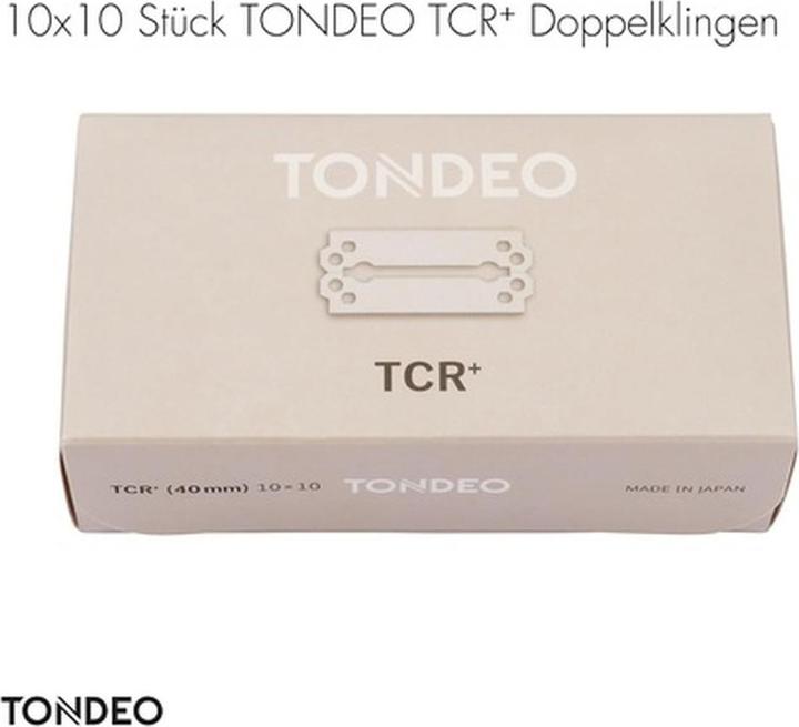 Actual product image Tondeo Razor Blades TCR+ Stainless Double Blades for Razor