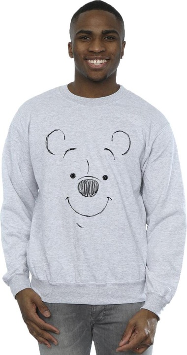 Actual product image Disney Mens Winnie The Pooh Winnie The Pooh Face Sweatshirt (4XL)