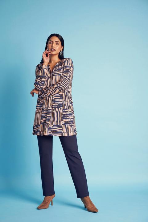 Actual product image Ulla Popken Floral Open Shape Chiffon Jacket (50, 52)