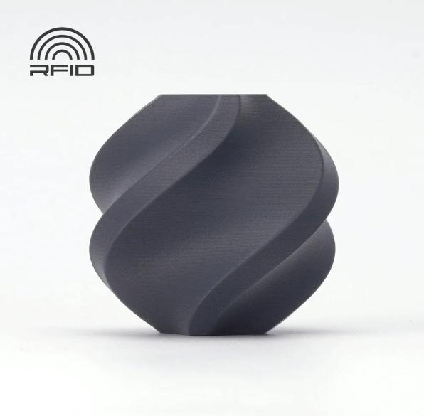 Productafbeelding Bambu Lab PLA CF - Lavagrijs - 1,75 mm (PLA, 1.75 mm, Grijs)