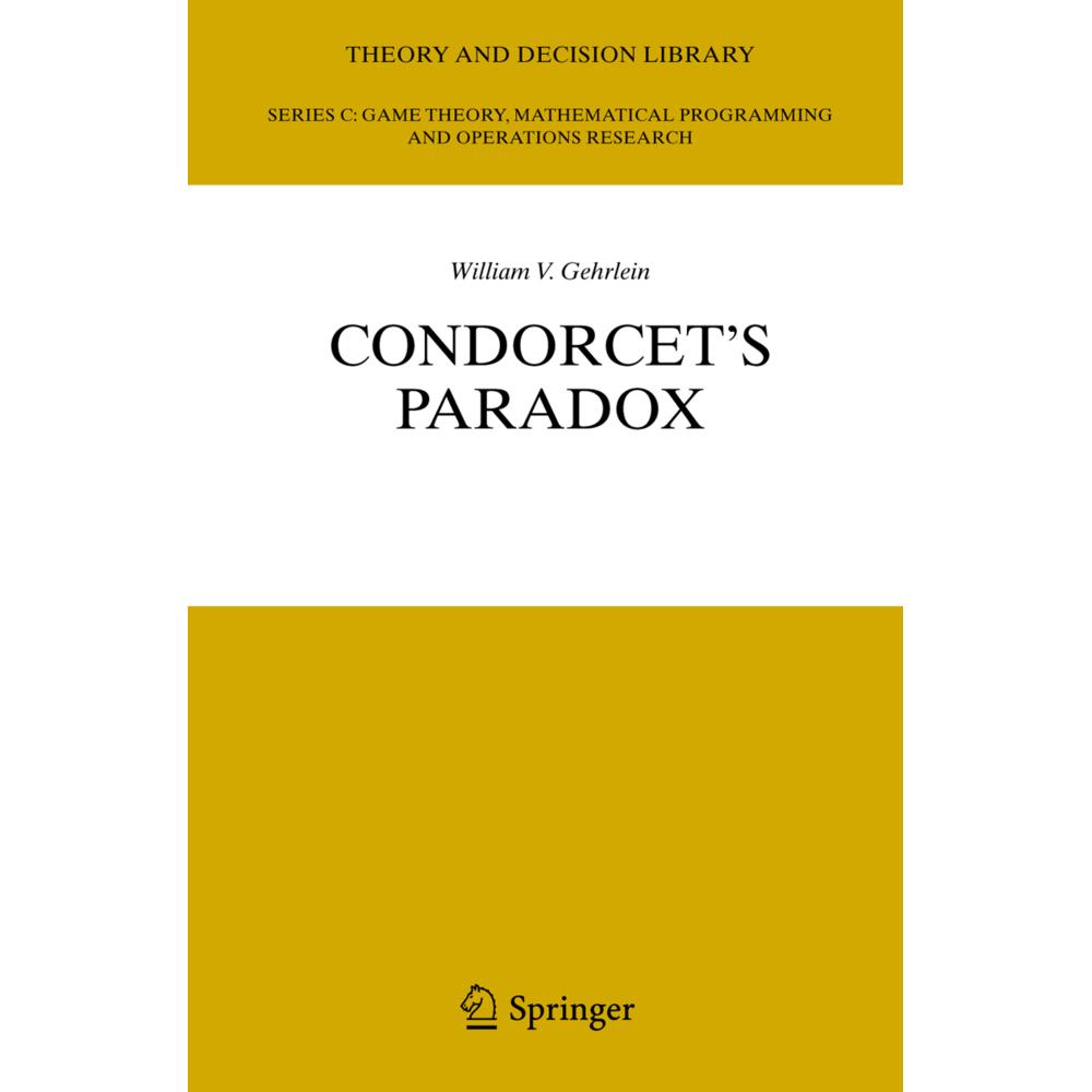 Condorcet's Paradox, Fachbücher von William V. Gehrlein