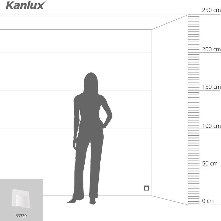 Actual product image Kanlux LED recessed wall light ERINUS White 33320 (15 lm)