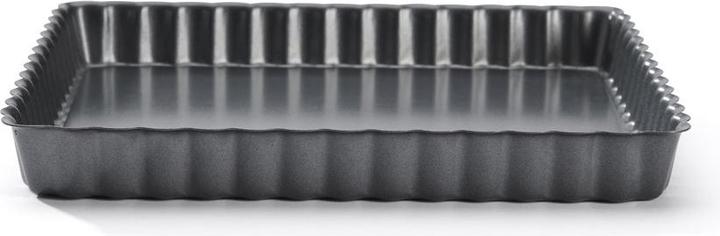 Actual product image de Buyer Fluted cake pan 23x23cm H: 2.7cm, bottom removable (23 cm)