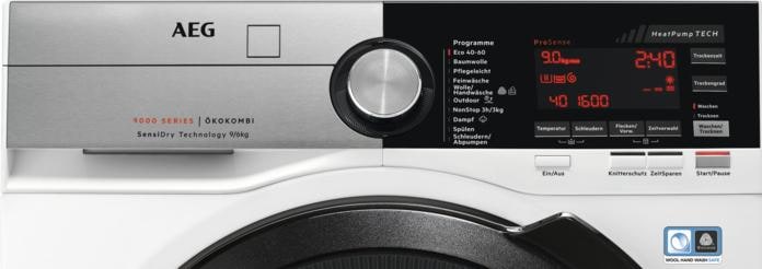 Immagine prodotto AEG L9WSF80699 Lavasciuga con pompa di calore Lavasciuga Serie 9000 con SensiDry