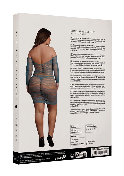 Produktbild Le Désir Long-Sleeved Net Mini Dress - Queen Size