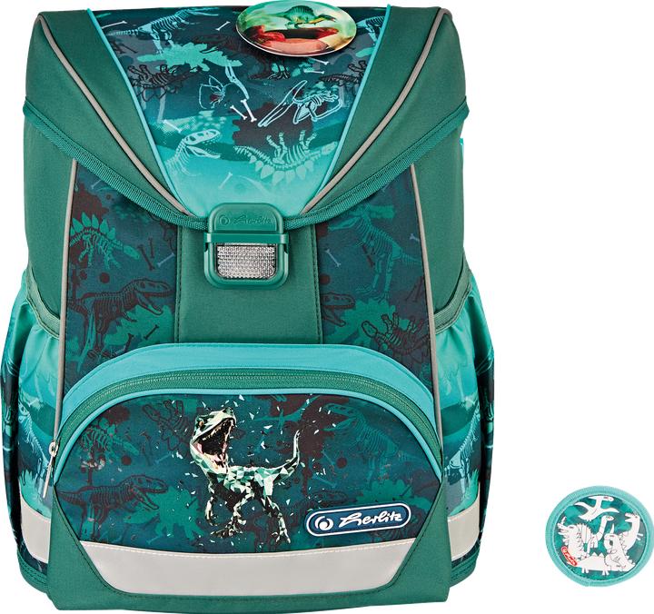 Actual product image Herlitz UltraLight Plus Green Rex School Bag (15 l)