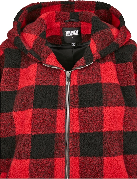 Image du produit Urban Classics Ladies Hooded Oversized Check Sherpa Jacket (XXL)