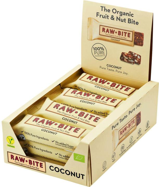 Raw Bite Noix de coco (50 g, 12 pcs)
