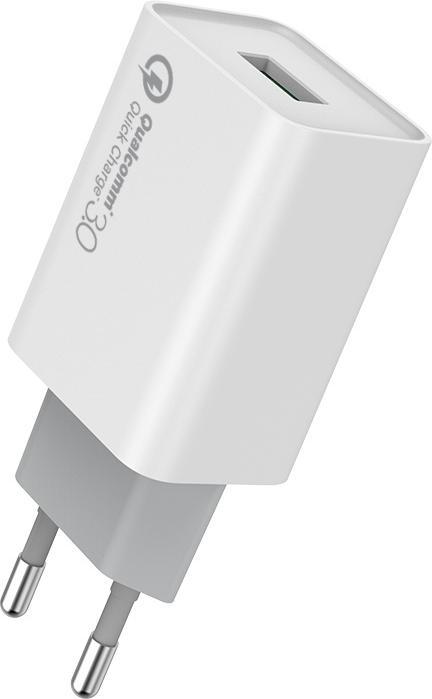 Produktbild Colorway AC Charger 1USB Quick Charge 3.0 1xUSB, White, 5 V, 18 W, 3.0 A (18 W, 1 Port)