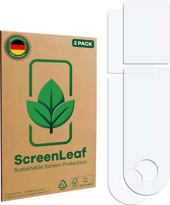 Produktbild ScreenLeaf Schutzfolie nachhaltiger Displayschutz Display Schutz Folie Klar Transparent