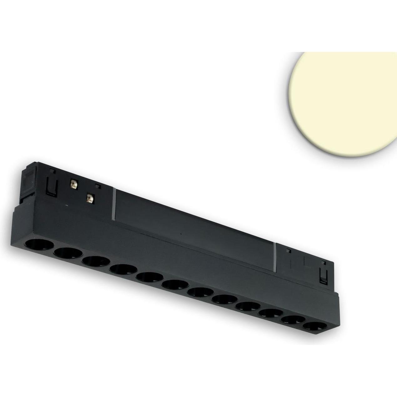 Isoled, Zubehör Beleuchtung, Track48 Rasterleuchte 22cm schwarz, 12W, 36°, UGR<19, 48V DC, 3000K, CRI90, DALI dimmbar