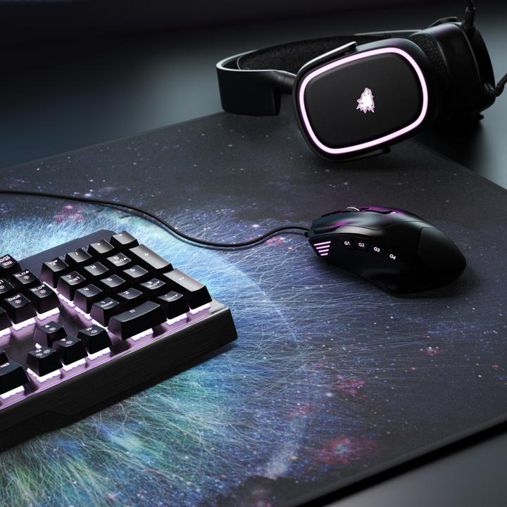 Produktbild Titanwolf Gaming Mauspad, 900 x 400mm XXL Mausmatte, verbessert Präzision & Geschwindigkeit, Galaxy Eye (XXL)