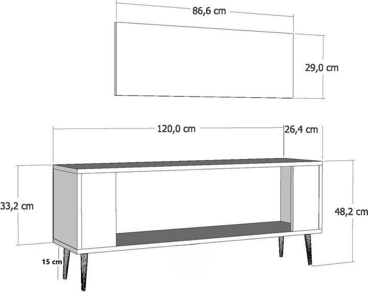 Actual product image Kalune Design Retrol TV Stand