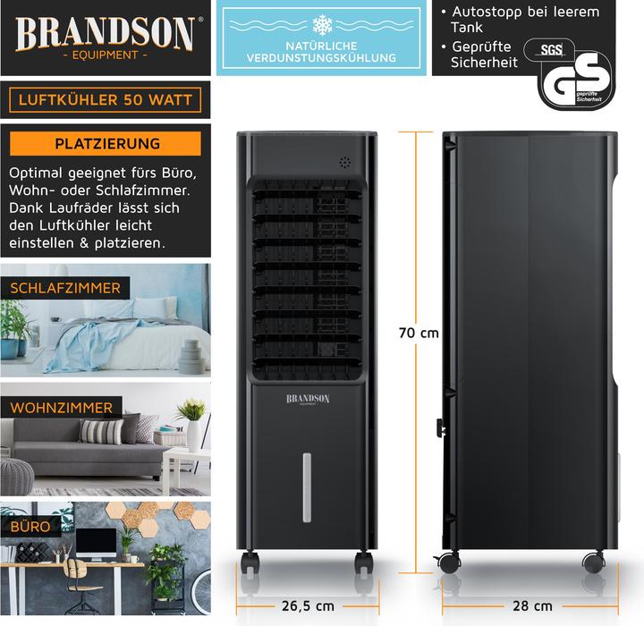 Produktbild Brandson Mobiler Luftkühler