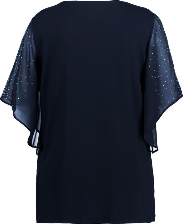Produktbild Ulla Popken Tunika, Glitzersteinchen, A-Linie, V-Ausschnitt, 3/4-Arm (42, 44)