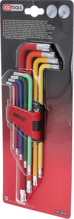 Actual product image KS Tools Angle pin wrench set extra long and 108° angled