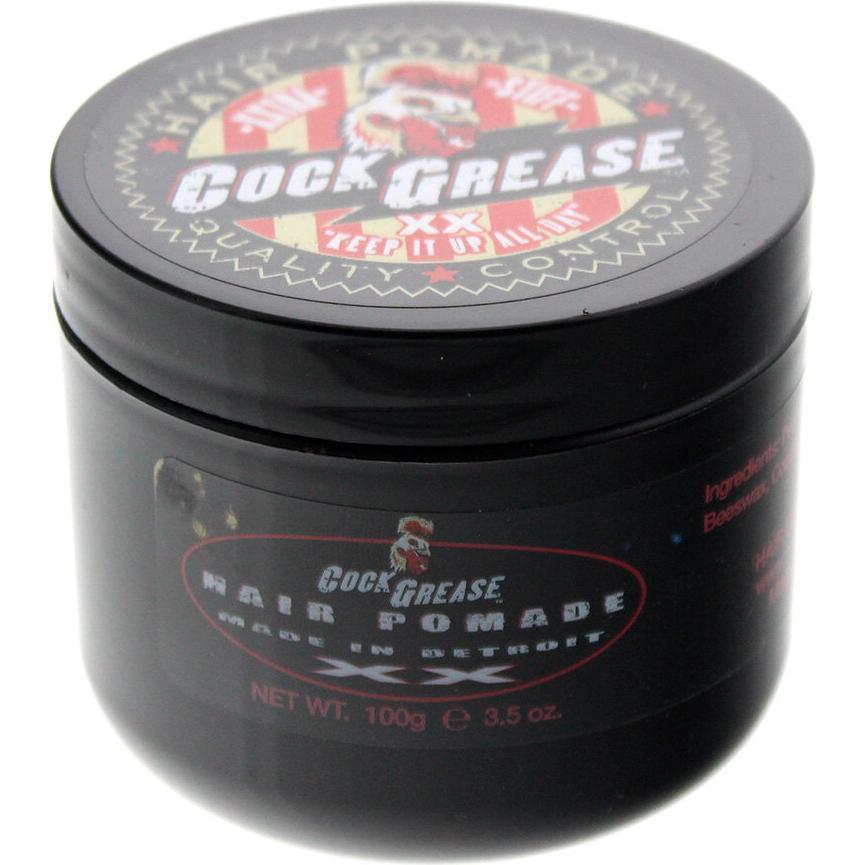 Cock Grease, Haargel + Haarwachs, Extra Stiff Haar Pomade 100 g (Haarpomade)