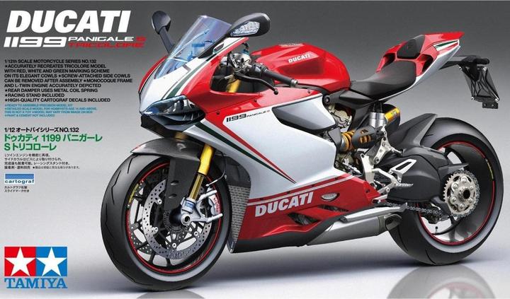 Actual product image Tamiya Motorcycle model 1:12 Ducati 1199 Panigale S Tricolore