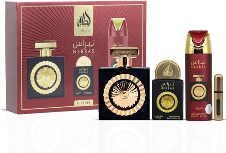 Actual product image Lattafa Perfumes Lattafa Pride Nebras Giftset 3 Piece (Perfume set)