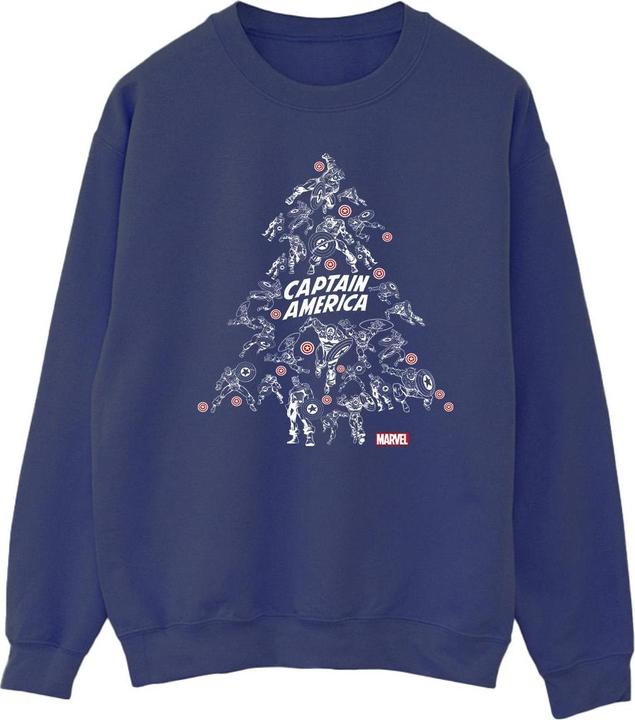 Image du produit - Sweat CAPTAIN AMERICA CHRISTMAS TREE - Homme (XXL)
