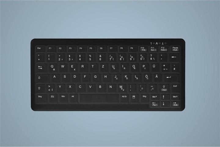 Actual product image Active Key Keyboard AK-CB4110F-U1-B/GE Hygiene Touchpad Keyboard Fully Sealed USB Black (DE, Cable)