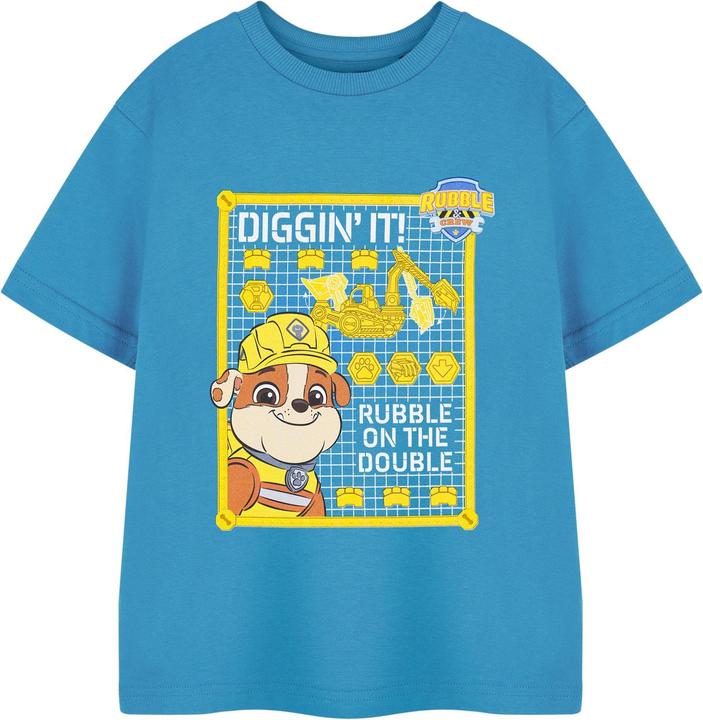 Immagine prodotto Paw Patrol Diggin' It Maglietta Macerie Maniche Corte Ragazzi (116)