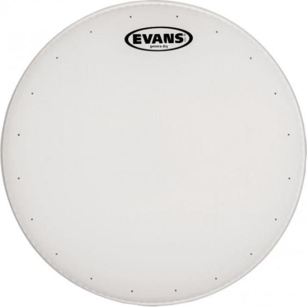 Evans B14DRY Genera Dry Snare Fell 14 (Schlagzeug), Drumhead, Weiss