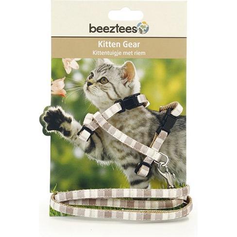 Thumbnail - Beeztees BZ NY KITTENSET JOY BEIG15-33X (Katze), Halsband + Leine