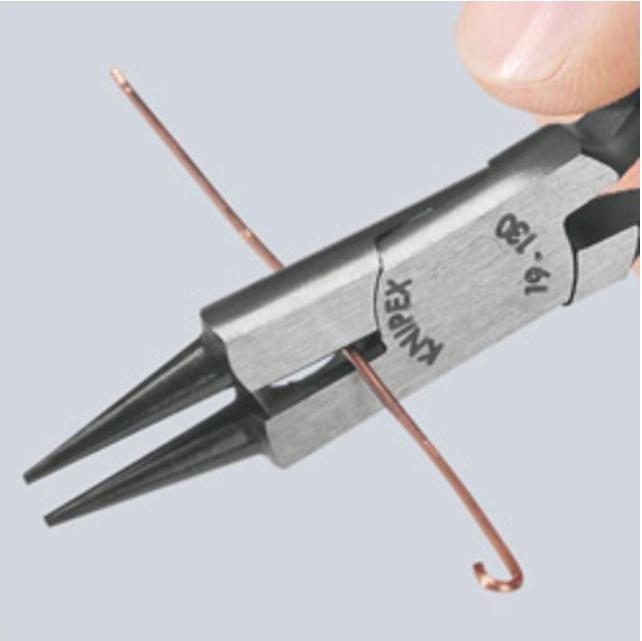 Actual product image Knipex Round Nose Pliers with cutting edge (130 mm)