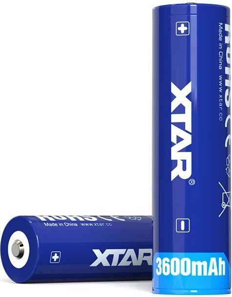 Actual product image Xtar 18650 battery with protective cover (1 pcs., 18650, 3600 mAh)