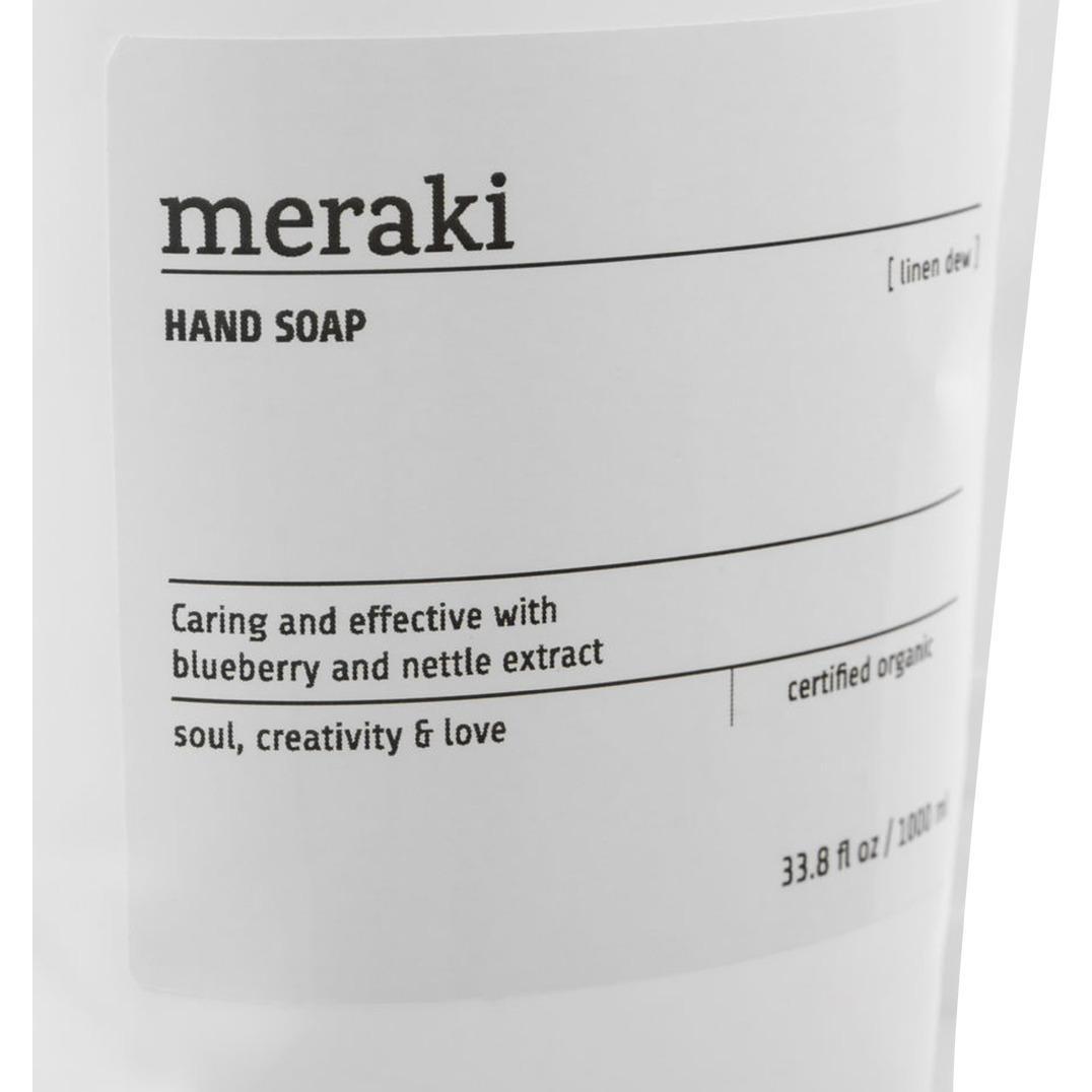 Meraki, Sapone mani, Sapone per le mani, Ricarica di rugiada per biancheria (Ricarica, 1000 ml)