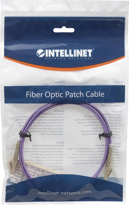 Produktbild Intellinet LWL Anschlusskabel LC/LC Multimode OM4 (CAT8.2, 3 m)