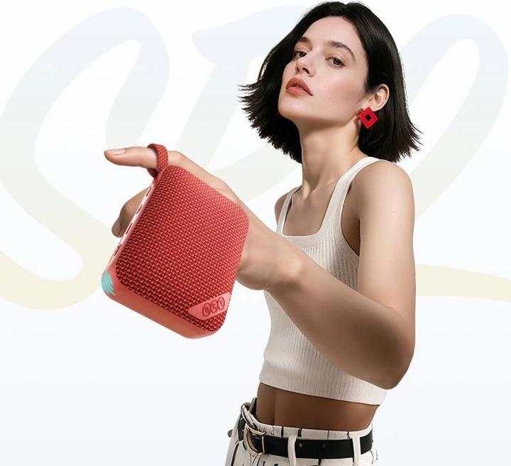 Actual product image QCY SP2 wireless speaker (red) (17 h)