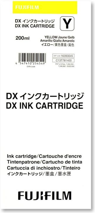 Actual product image Fujifilm DX Ink Cartridge 200 ml yellow (Y)