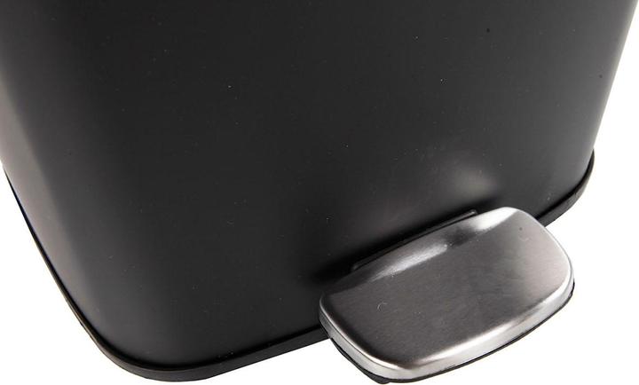 Actual product image Mojawo Metall Mülleimer Treteimer Abfalleimer Tretmülleimer 20L Schwarz (20 l)