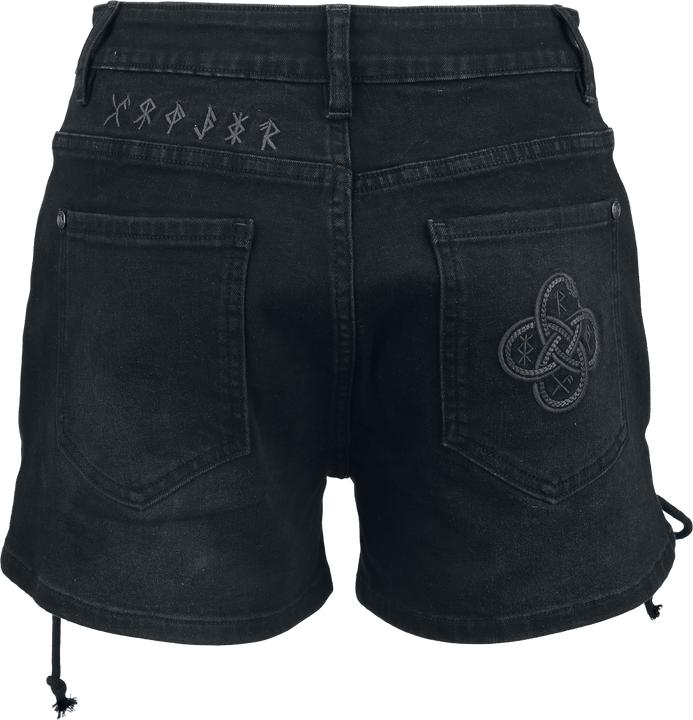Image du produit Black Premium Celtic Snake Denimshorts with Lacing (29)