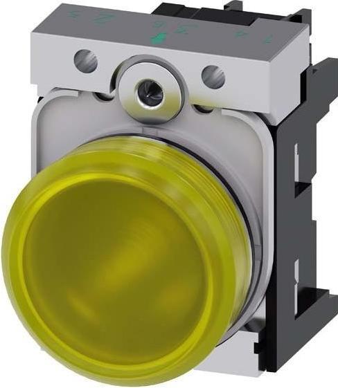 Actual product image Siemens Indicator light 22mm yellow