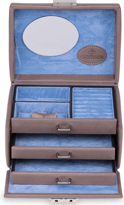 Produktbild Windrose Schmuckschatulle Merino Moda - Grau S