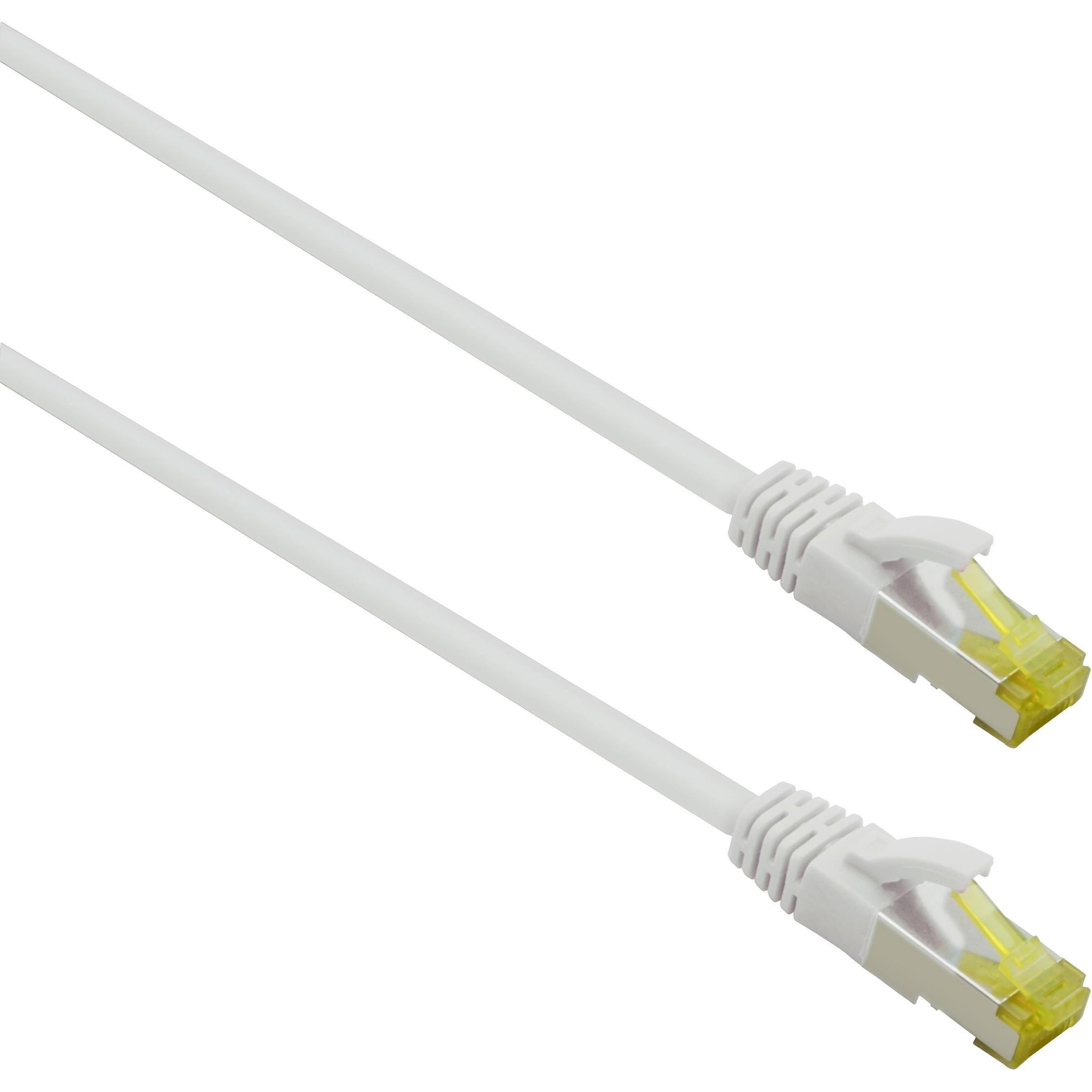Helos ultra flex Patchkabel S/FTP Cat 6a TPE weiss 15,0m (S/FTP, CAT6a, 15 m), Netzwerkkabel