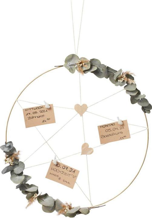 Actual product image Hobby Fun Metal ring "Circle", gold-coloured