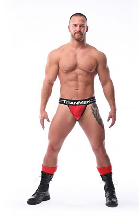 Actual product image Doc Johnson TitanMen Jockstrap - Red - S (S)