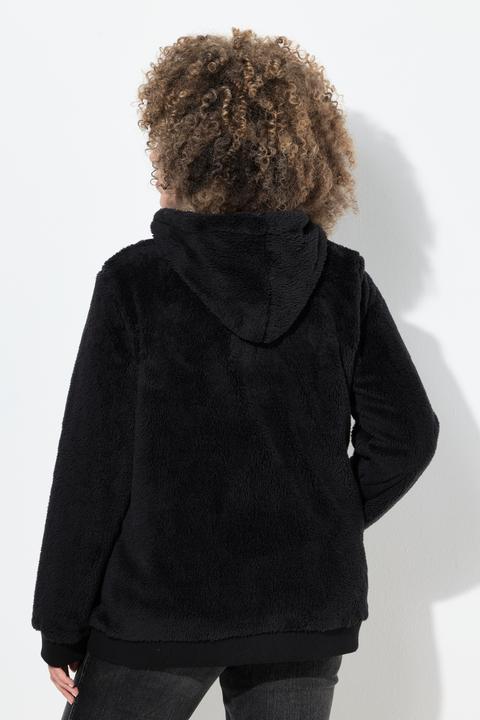 Produktbild Ulla Popken Teddy-Jacke, Kapuze, Langarm, weicher Teddyplüsch (60)