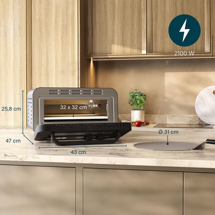 Produktbild Princess Pro Max Pizzaofen mit Pizzastein (Pizzaofen Elektro)