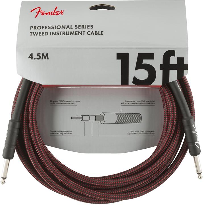 Produktbild Fender Kabel Professional 4,5m red tweed (4.50 m)