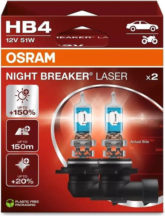 Image du produit Osram 9006NL-2HB Halogen Leuchtmittel Night Breaker® Laser Next Generation HB4 5 (HB4)